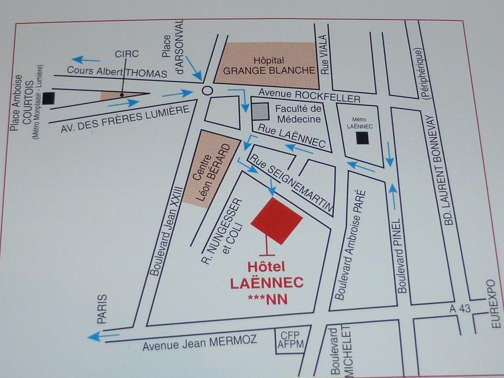 Laennec Hotell Lyon Exteriör bild